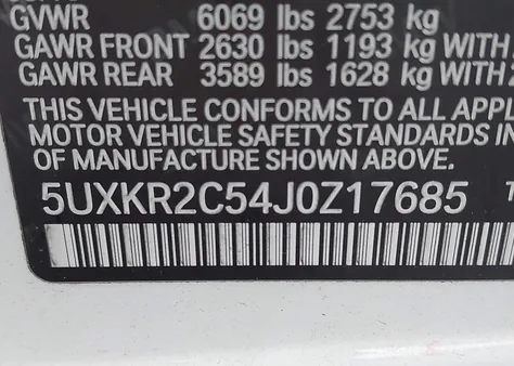 5UXKR2C54J0Z17685